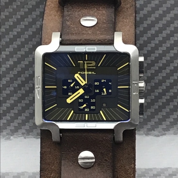 RARE FOSSIL Chronograph - Picture 5 of 9